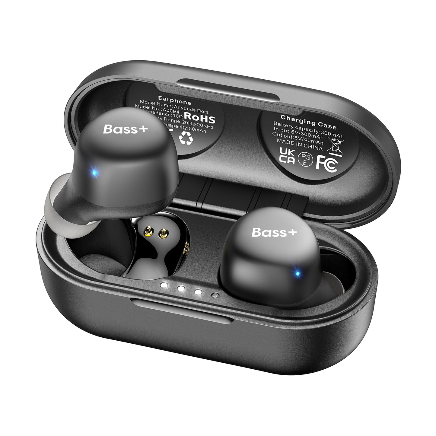 Bass+ B8 Lightweight Sports Earbuds with Secure Fit and Sweatproof Design